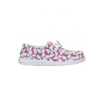 Mocasini Copii Spuma EVA - cu model - Wendy Hello Kitty Takeover - Alb - 36 EU -