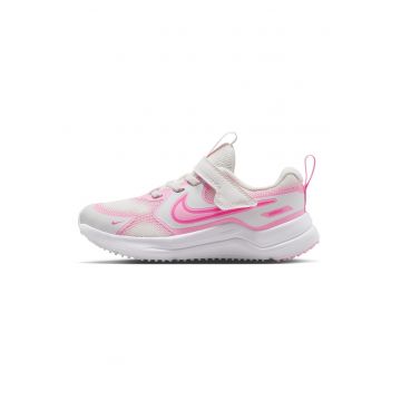 - Pantofi Cosmic cu inchidere velcro pentru alergare - Alb/Fucsia