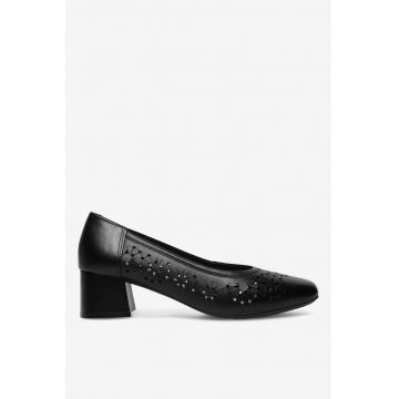 Pantofi dama  5905588561514 - Piele naturala - Negru - Negru