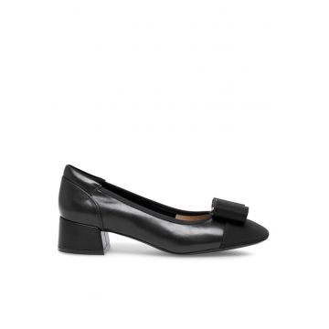 Pantofi dama - 61705 -  Piele naturala - Negru