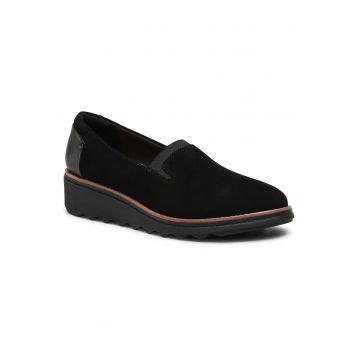 Pantofi dama -  piele naturala - negru - confort sporit -