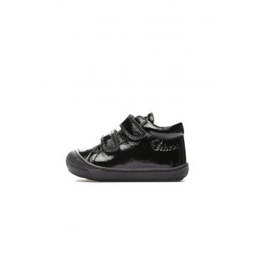 Pantofi fete  Piele lacuita - Negru
